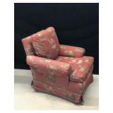 Large Plush Chair with Zebras, Lions, Elephants and Camels on it - smoke free