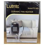 Ceramic Fan Heater Portable 750-1500W Black $32.99 Retail - Brand New