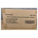 Nice Gummy Banana Peelable Candy 2.82oz 12 Pack Case - Brand New