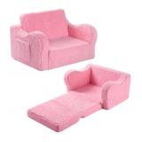 Kids Sofa 2 in 1 Flip Out Chair with Bear Ears Pink $42.99 Retail - Brand New