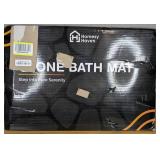 Stone Bath Mat 15" x 24" Dark Gray $39.99 Retail - Brand New