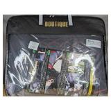 Full Set of Waterproof Leather Car Seat Covers Universal Vehicle Black and Red $119.99 Retail - Brand New