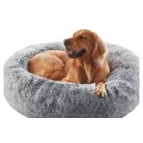 Large 36" Donut Dog Bed Gray $69.99 Retail - Brand New