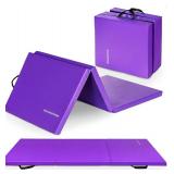 Purple Gym Mat 3 Part Foldable