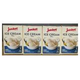 Junket Ice Cream Mix Vanilla 4 Pack - Brand New
