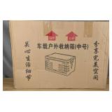 Collapsible Storage Bin with Wood Top $45.99 Retail - Brand New