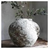 Rustic Ceramic Flower Vase $59.99 Retail - Brand New