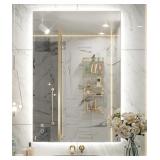 LED Lit Wall Mirror for Bathroom 24" x 40" $189.99 Retail - Brand New