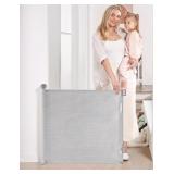 Retractable Baby Gate Grey 33" x 55" $39.99 Retail - Brand New