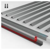 Tile Edge Trim 10 Pack, 39" x .4" Aluminum Grey - Brand New