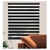 Blackout Zebra Shades Black 26" x 72" $38.99 Retail - Brand New