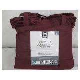 2 Pack of new faux fur decorative p...