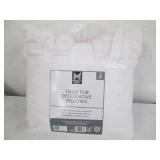 2 Pack of new faux fur decorative p...