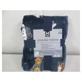 60 x 70" lounge throw...