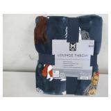 60 x 70" lounge throw...