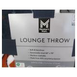 60 x 70" lounge throw...