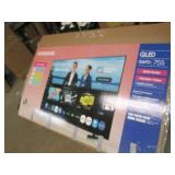 CRACKED Screen Samsung QLED 75" TV...