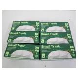 Lot of small drawstring trash bags...