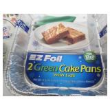 5 2 Packs of foil cake pans, paper ...