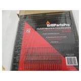 8 19" Adjustable grill grates...