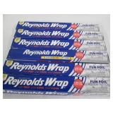 6 Rolls of Reynolds aluminum foil...