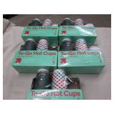 5 Hot cold cups with lids...