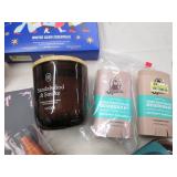 Plastic tub filled with home and H&...