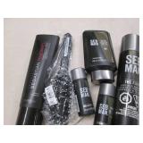 Assorted hair care products...