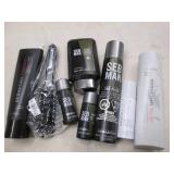 Assorted hair care products...