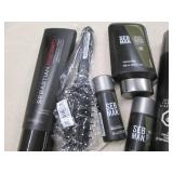 Assorted hair care products...