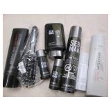 Assorted hair care products...