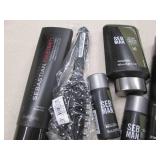 Assorted hair care products...