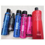 Assorted hair care products...