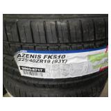 4 New Azenis FK510 225/40ZR19 (93Y)...