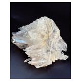 Large Arkansas Quartz Crystal Cluster on Rare Yellow Iron Oxide Matrix – Collector Grade.     1 lb 5.5 oz / 642 g.