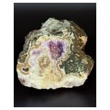 Natural Sparkling Druzy Crystal Cluster on Matrix – Rough Mineral Specimen.   2 lbs 9.4 oz / 1 kg 176 g.