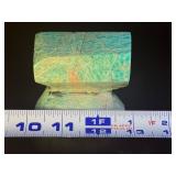 Vibrant Amazonite Specimen with Iron Oxide Inclusions & Black Tourmaline.  13.7 oz / 390 g.