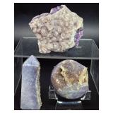 Rare Natural Grape Agate Cluster – Botryoidal Purple Chalcedony (Indonesia).   12.7 oz / 362 g.