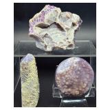 Rare Natural Grape Agate Cluster – Botryoidal Purple Chalcedony (Indonesia).   12.7 oz / 362 g.