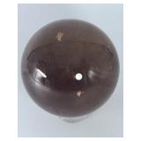 Stunning Natural Smoky Quartz Polished Sphere – Grounding Crystal Orb.   2 lbs 7.7 oz / 1 kg 127g.