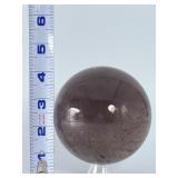 Stunning Natural Smoky Quartz Polished Sphere – Grounding Crystal Orb.   2 lbs 7.7 oz / 1 kg 127g.