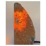 Stunning Natural Grey Banded Agate "Fortification" Accent Lamp.   2 lbs 1.7 oz / 958 g.