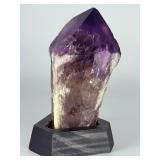 Stunning Natural Amethyst Crystal Point with Custom Hexagonal Base.   1 lb 1 oz / 483 g.