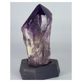 Stunning Natural Amethyst Crystal Point with Custom Hexagonal Base.   1 lb 1 oz / 483 g.