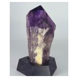 Stunning Natural Amethyst Crystal Point with Custom Hexagonal Base.   1 lb 1 oz / 483 g.