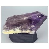 Stunning Natural Amethyst Crystal Point with Custom Hexagonal Base.   1 lb 1 oz / 483 g.