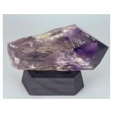Stunning Natural Amethyst Crystal Point with Custom Hexagonal Base.   1 lb 1 oz / 483 g.