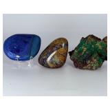 Stunning Trio of Natural Copper-Based Minerals: Azurite, Malachite & Chrysocolla.   13.8 oz / 392 g
