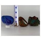 Stunning Trio of Natural Copper-Based Minerals: Azurite, Malachite & Chrysocolla.   13.8 oz / 392 g