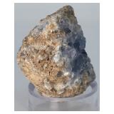 Natural Sky Blue Celestite Geode Cluster - 360-Degree Crystal Specimen (Madagascar).  8.9 oz / 254 g.